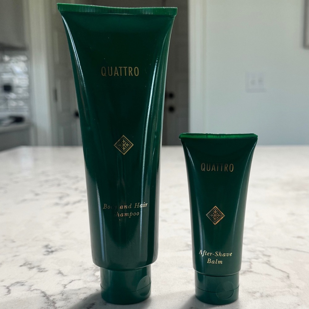 MARY KAY MK‎ MENS QUATTRO BODY & HAIR SHAMPOO AND AFTER SHAVE BALM DISCONTINUED